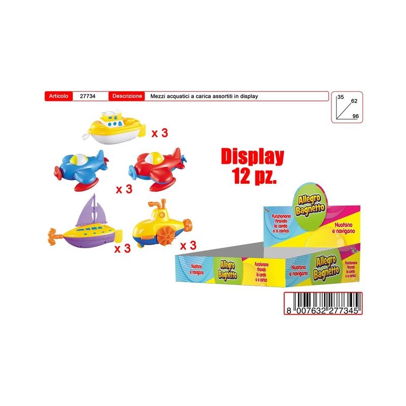 ALLEGRO BAGNETTO VEICOLI EAN  INGROSSO GIOCHI DA EDICOLA