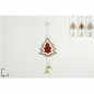 APPENDINO LEGNO ALBERO GLITT C/CAMPANELL EAN 8053482069623 INGROSSO APPENDINI NATALIZI