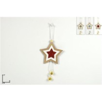 INGROSSO APPENDINO LEGNO STELLA GLITTERATO C/CAMP ANELLINI 3