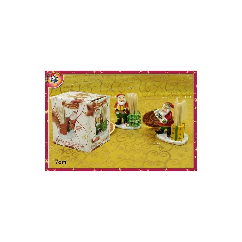 BABBO NATALE C/STUZZICADENTI 3ASS EAN 8015361519810 INGROSSO ACCESSORI ARREDO TAVOLA NATALIZIA