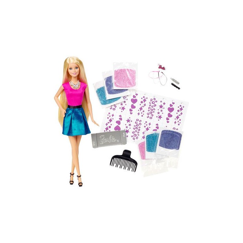 BARBIE CHIOMA GLITTER CONFEZIONE: 33X24X6CM EAN 0887961132632 INGROSSO BARBIE