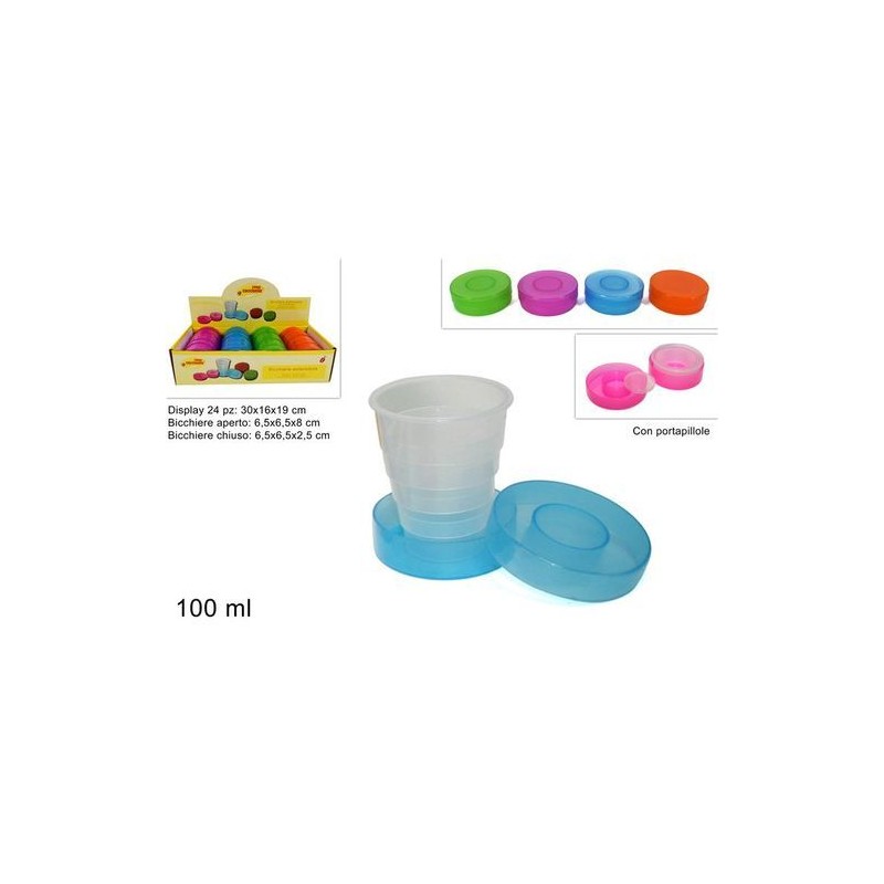 BICCHIERE RICH C/PORTAPILL EAN 8034048008003 INGROSSO BICCHIERI PER CASA