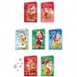 BIGLIETTI NATALE 7 NANI C.12 EAN 3508270021215 INGROSSO GIOCATTOLI