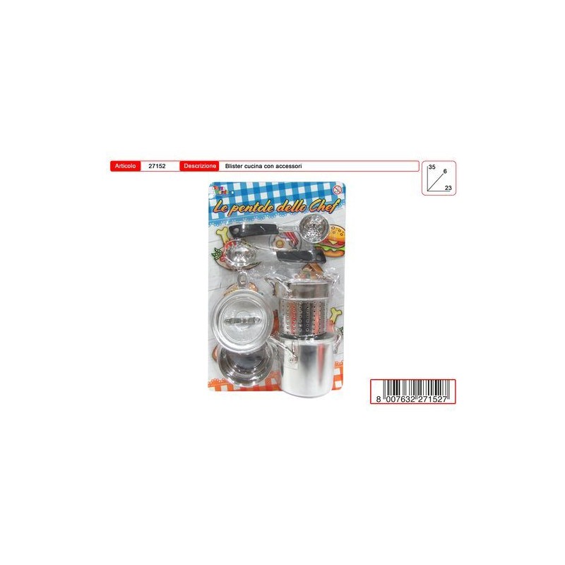 BLISTER PENTOLE METALLIZZATE EAN  INGROSSO GIOCHI DA EDICOLA