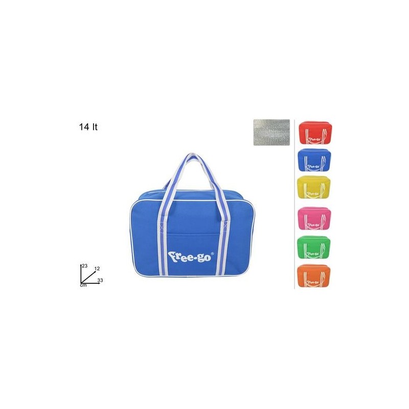 BORSA FRIGO MEDIA TINTA UNITA 6COLINT.AL L.GB1211002-M EAN 8034048162965 INGROSSO BORSE FRIGO