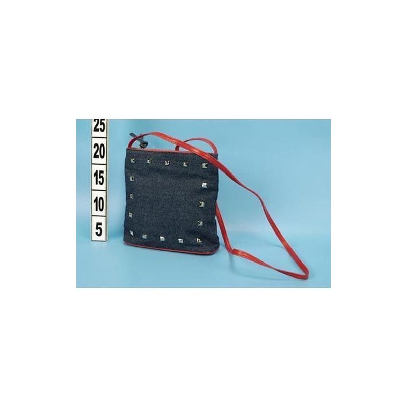 BORSA JEANS TRACOLLA ROSSA EAN 8032732002825 INGROSSO GIOCATTOLI