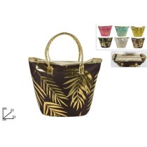 INGROSSO BORSA MARE FOGLIE ORO 6ASS.SL19-24