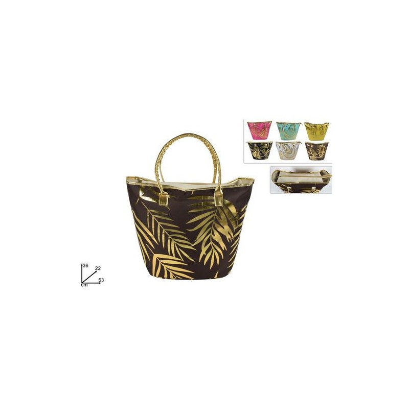BORSA MARE FOGLIE ORO 6ASS.SL19-24 EAN 8034048544006 INGROSSO BORSE MARE
