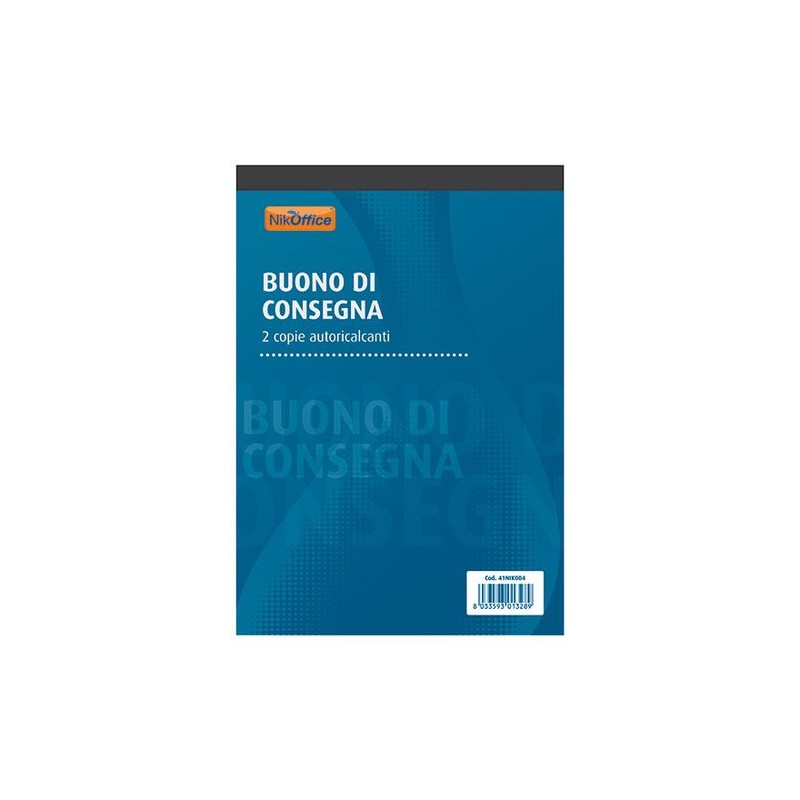 BUONI CONSEGNA 2 COPIE 15X21.5 EAN 8033593013289 INGROSSO MODULI E SCHEDE