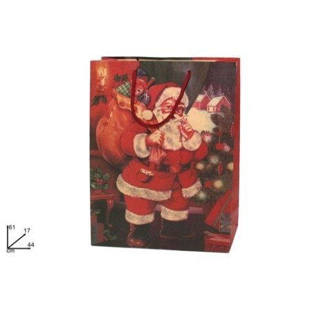 BUSTA CARTA NATAL. CM.61X44X17ART. EAN 8033113129643 INGROSSO SACCHETTI E SHOPPER NATALIZI