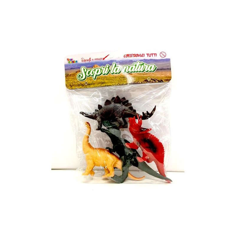 BUSTA DINOSAURI EAN  INGROSSO BUSTE ANIMALI GIOCATTOLO