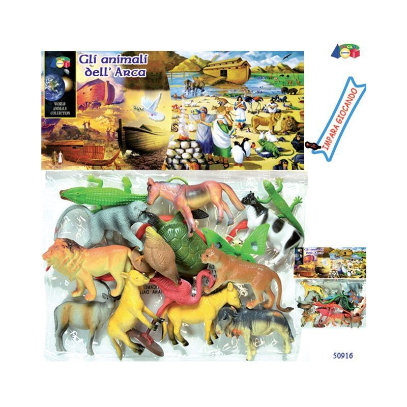 BUSTA GLI ANIMALI DELL'ARCA EAN  INGROSSO BUSTE ANIMALI GIOCATTOLO
