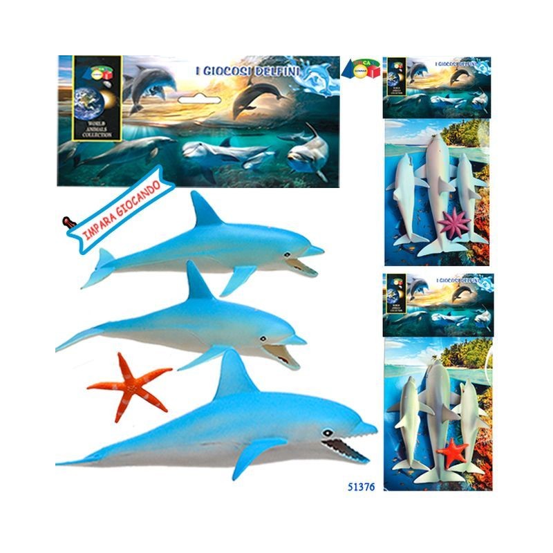 BUSTA I GIOCOSI DELFINI ASS EAN 8034094805649 INGROSSO BUSTE ANIMALI GIOCATTOLO
