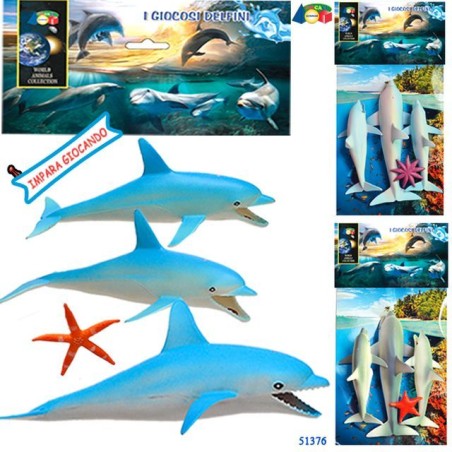 BUSTA I GIOCOSI DELFINI ASS EAN 8034094805649 INGROSSO BUSTE ANIMALI GIOCATTOLO