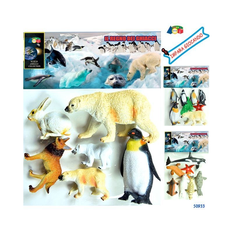 BUSTA POLARI IL REGNO DEI GHIACCI, ASS. EAN 8055742226579 INGROSSO BUSTE ANIMALI GIOCATTOLO