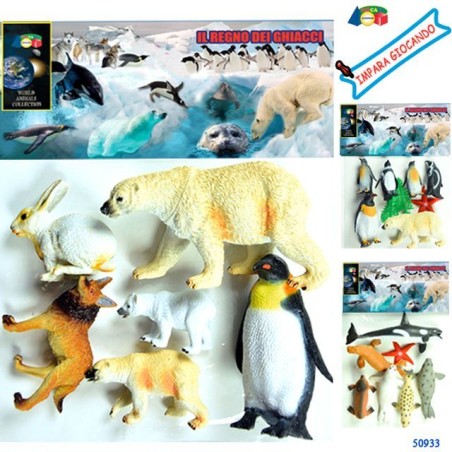 BUSTA POLARI IL REGNO DEI GHIACCI, ASS. EAN 8055742226579 INGROSSO BUSTE ANIMALI GIOCATTOLO