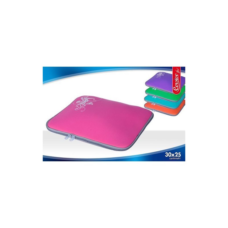 BUSTA PORTA PC CON ZIP CM.25 EAN 8032732182312 INGROSSO PORTA DOCUMENTI TASCABILI