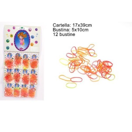 BUSTINA ELASTICI CARTELLA DA 12PZ EAN 8034048137383 INGROSSO GIOCHI DA EDICOLA