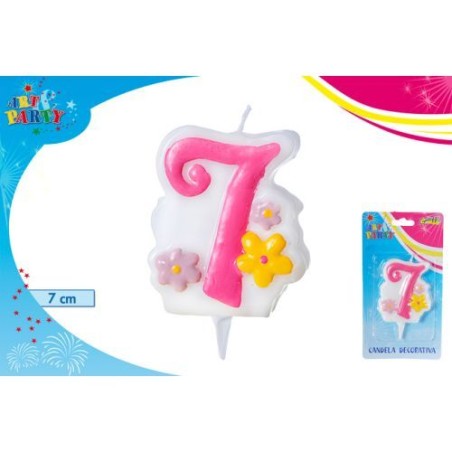 INGROSSO CANDELA C/FIORI N.7