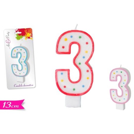 INGROSSO CANDELA CM.13 NUMERO 3
