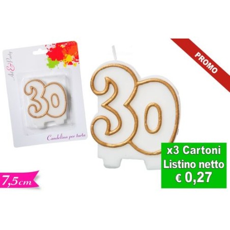 INGROSSO CANDELA N. 30 ORO