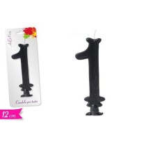INGROSSO CANDELA NUMERO 1 12CM N
