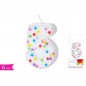 CANDELA NUMERO 5 C/STELLE EAN 8032732184774 INGROSSO CANDELE COMPLEANNO
