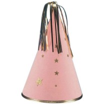 INGROSSO CAPPELLO FATA ROSA IN MONOFLOCCATO