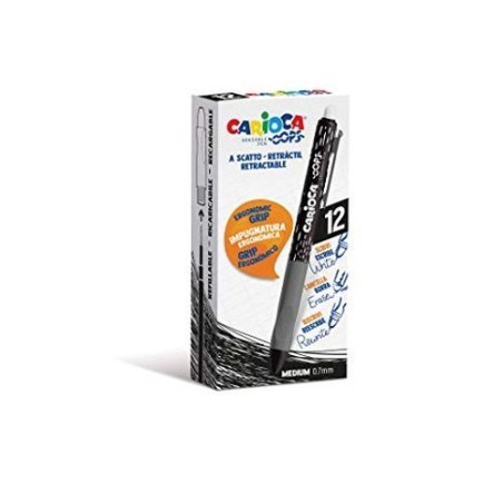 CARIOCA OOPS ERASABLE PEN BOX NERO C.12 EAN 8003511450397 INGROSSO PENNE PER LA SCUOLA
