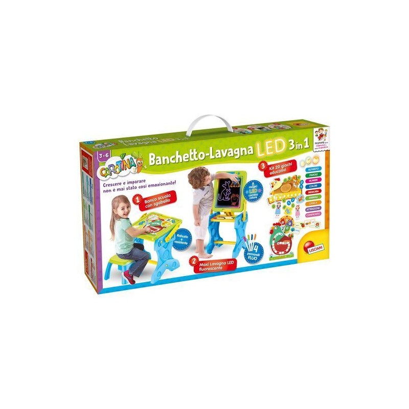 CAROTINA BANCHETTO LED GIOCO E IMPARO EAN 8008324077465 INGROSSO GIOCHI CREATIVI