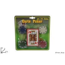 INGROSSO CARTE DA GIOCO CON FICHES