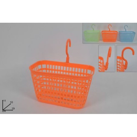 CESTINO PORTATUTTO C/GANCI 11X11X19CM EAN 8027501008979 INGROSSO CESTI PER LA CASA
