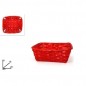 CESTO INTRECCIATO RETT.20CMX18CM ROSSO EAN 8033113369582 INGROSSO CESTI NATALIZI