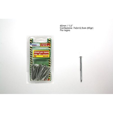 INGROSSO CHIODI PER LEGNO IN BLISTER MIS. 1