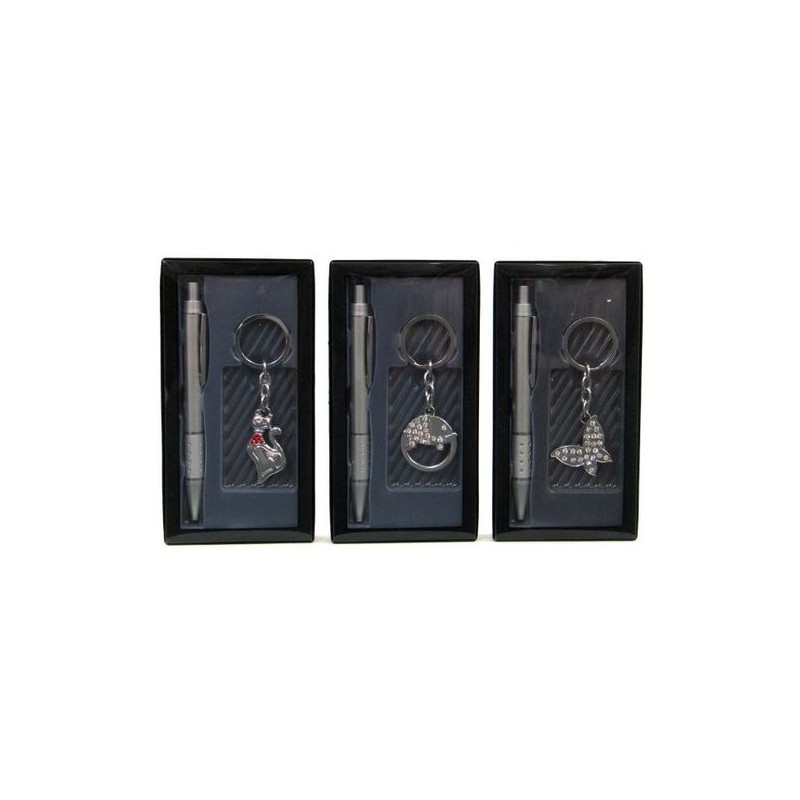 COFANETTO PENNA E PORTACHIAVI EAN 8424345085690 INGROSSO PORTACHIAVI