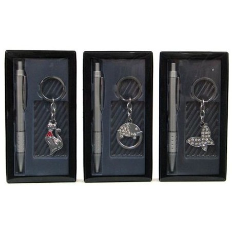 COFANETTO PENNA E PORTACHIAVI EAN 8424345085690 INGROSSO PORTACHIAVI