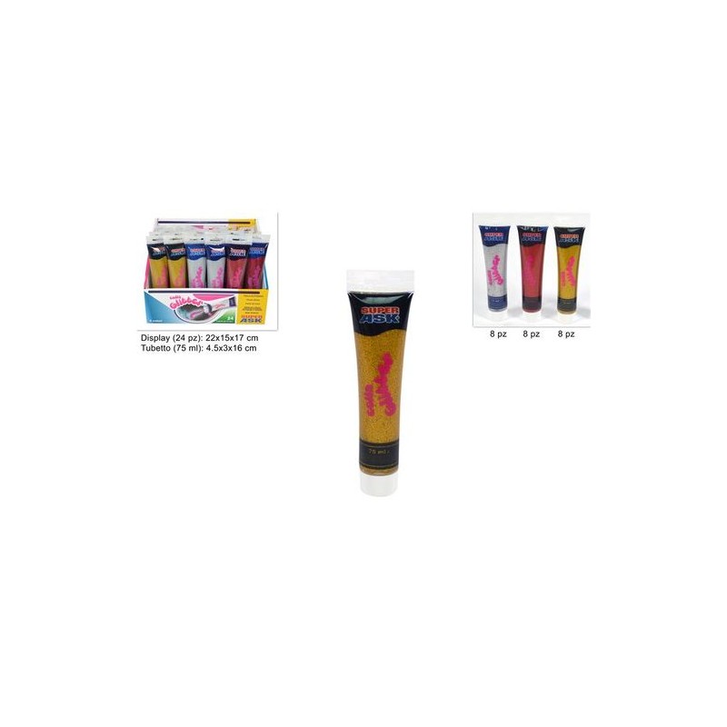 COLLA LIQUIDA GLITTER 75ML EAN 8034048199916 INGROSSO ARTICOLI DECORAZIONI NATALIZIE