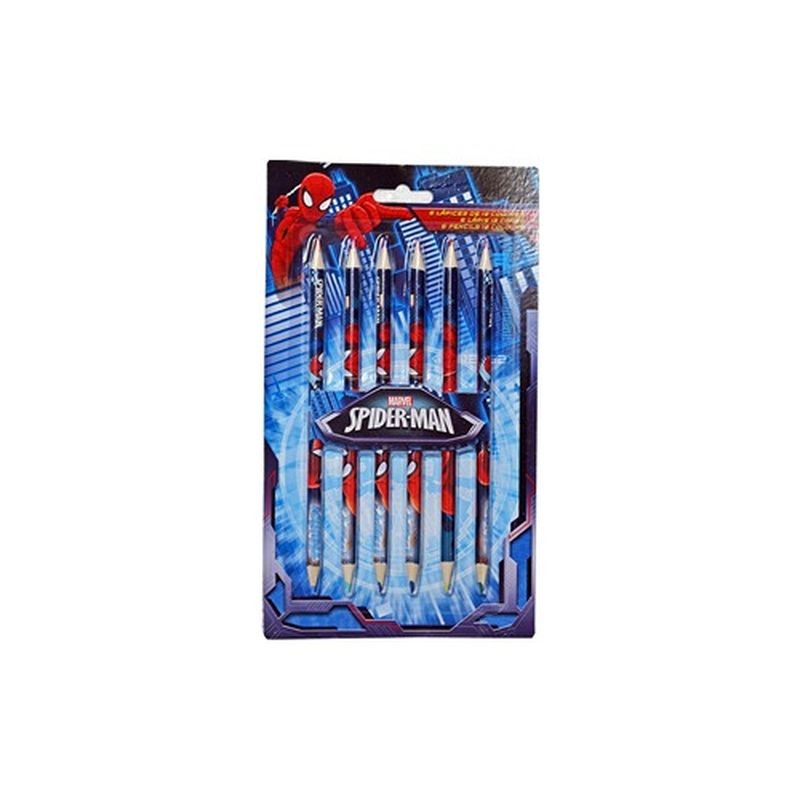 COLORI A MATITA 6 PZ SPIDERMAN EAN 8032780945228 INGROSSO MATITE COLORATE