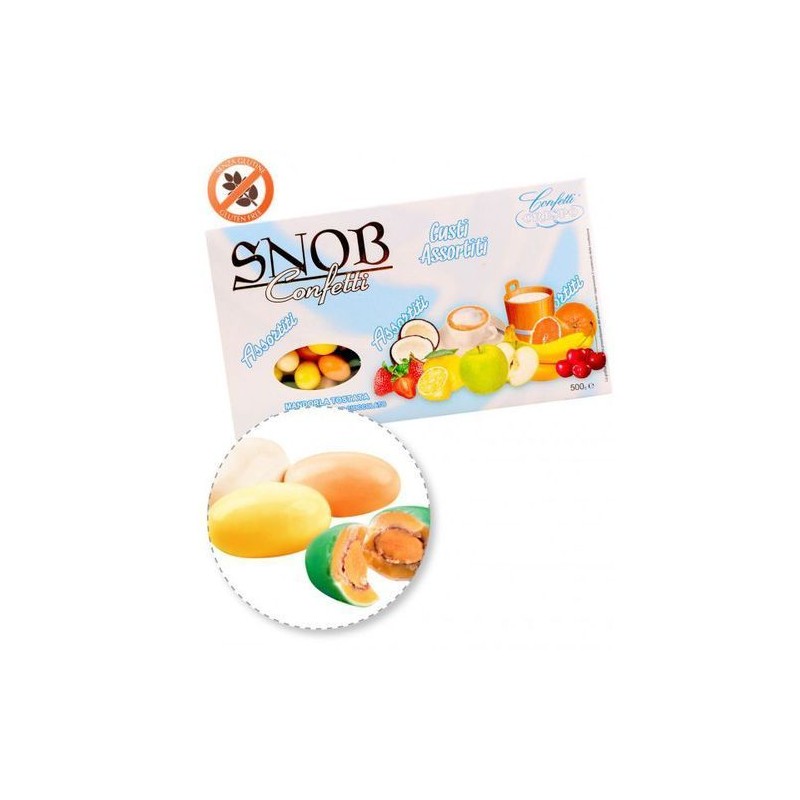 CONFETTI CRISPO SNOB GUSTI/COL. 500GR EAN 8005085705743 INGROSSO CONFETTI