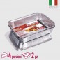 CONTENITORE C/COP 4 PORZIONI 2PZ ALLUMIN EAN 8000061058066 INGROSSO VASCHETTE DI ALLUMNIO E BOBINE PER ALIMENTI