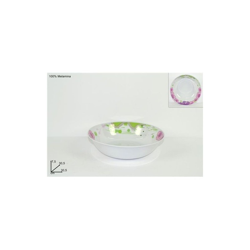COPPA MELAMINA CM.30.5XH7.5CM FLOREALE EAN 8034048260517 INGROSSO CIOTOLE E INSALATIERE