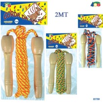 INGROSSO CORDA SALTO 2 MT. COL. ASS. IN BUSTA MADE IN CHINA