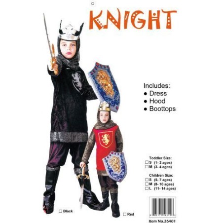 COSTUME CAVALIERE TG/M/L EAN 8009048700028 INGROSSO COSTUMI CARNEVALE BAMBINO