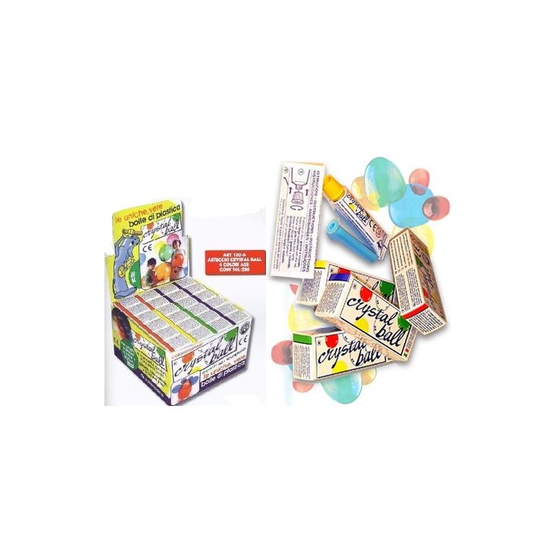 CRYSTAL BALL COL. ASS. 24 EAN 8002595120103 INGROSSO BOLLE SAPONE E ACCESSORI