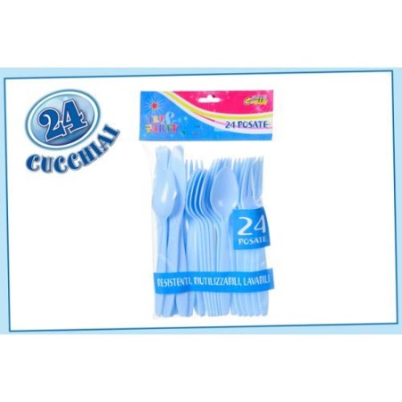 INGROSSO CUCCHIAIO PL. PZ.24 AZZURRO