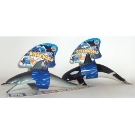 DELFINO E BALENA cm.26 C/VOCE -8- EAN 8010929343029 INGROSSO ANIMALI GIOCATTOLO