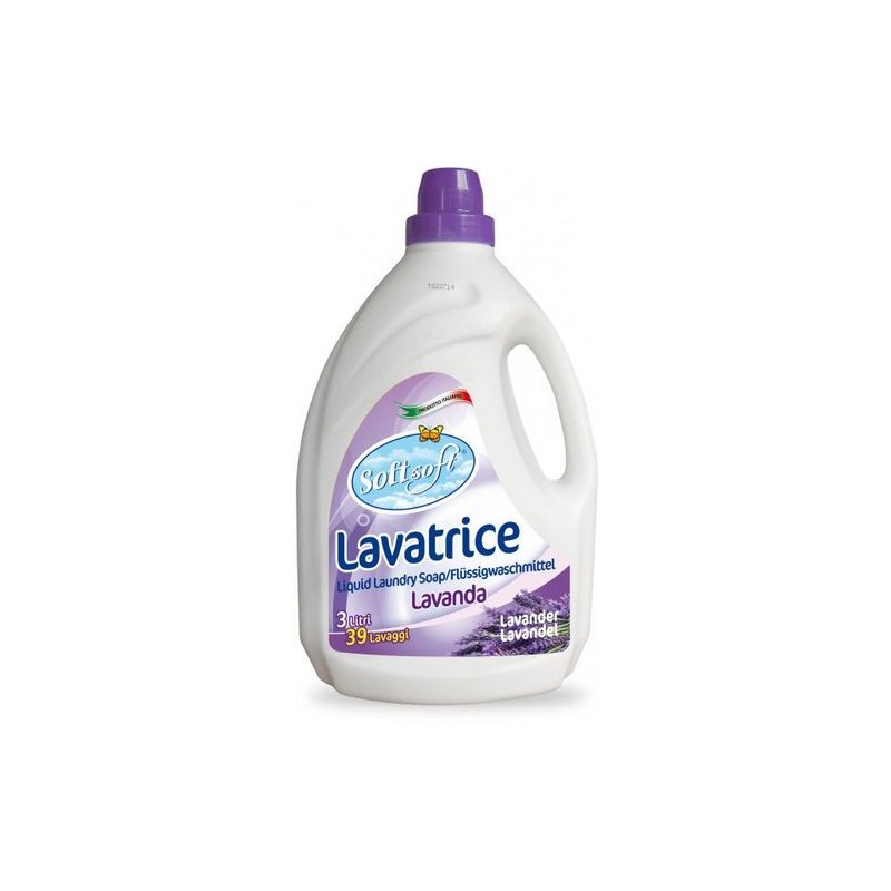 DETERSIVO SOFT LAVATRICE 3 LT LAVANDA EAN 8057438680061 INGROSSO DETERSIVI