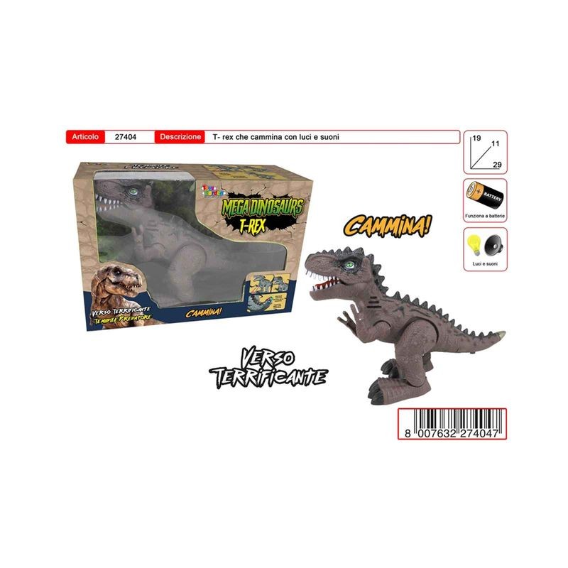 DINOSAURO LUCI E SUONI CON MOVIMENTO EAN  INGROSSO ANIMALI GIOCATTOLO