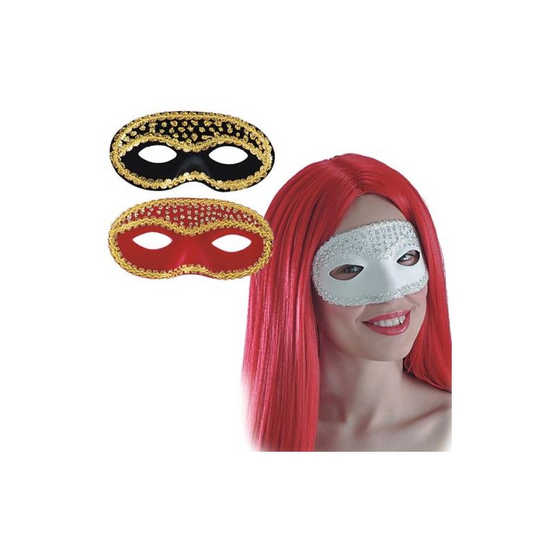 DOMINO SCAMOSCIATO C/PASSAMANERIA EAN 8004761012199 INGROSSO MASCHERE DI CARNEVALE