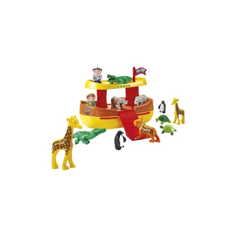 EC ABRICK ARCA DI NOE' CON 12 ANIMALI EAN 3280250030072 INGROSSO GIOCATTOLI IN SCATOLA